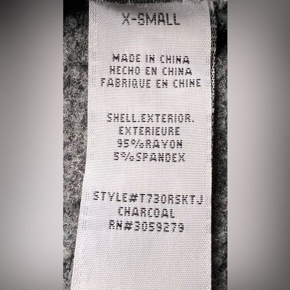 Thread & Supply Aliza Dark Gray Star Print Relaxed Fit Pullover Sweatshirt. XS. - Picture 8 of 8